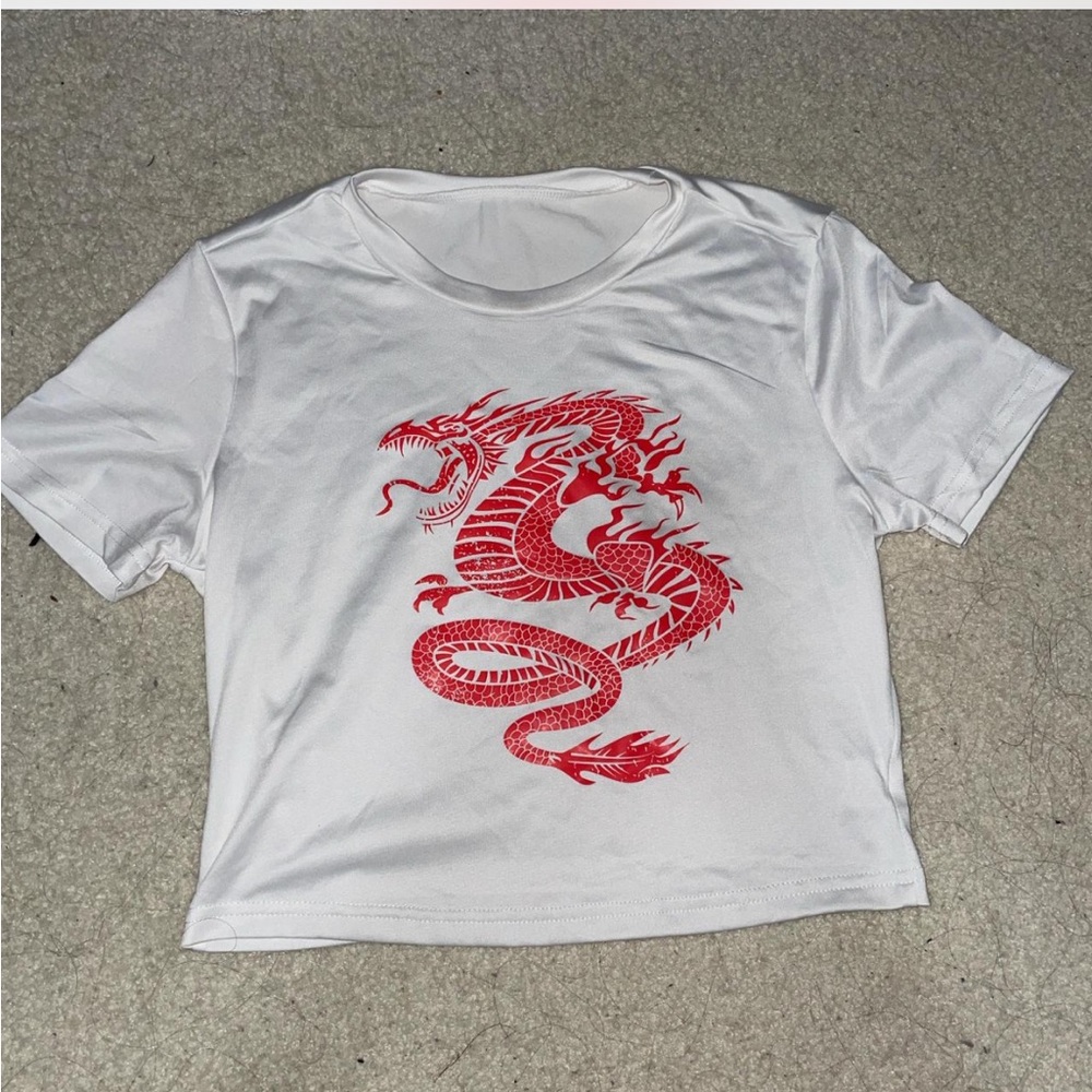 Red Dragon Crop Top